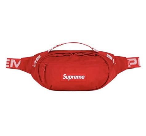 fake supreme waist bag ss18|red supreme fanny pack.